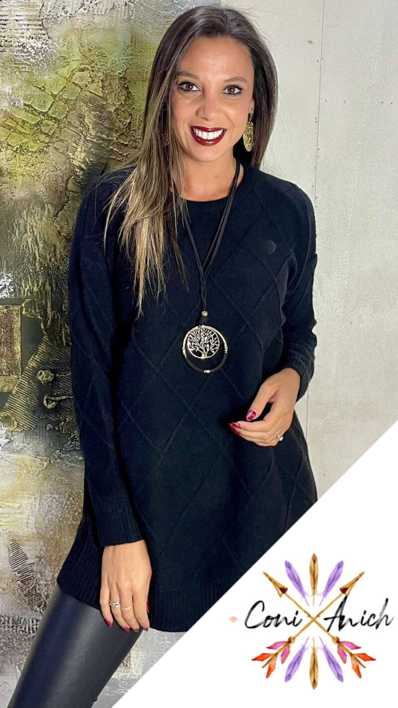 Sweater Lana Corazón Rombos - Imagen 3