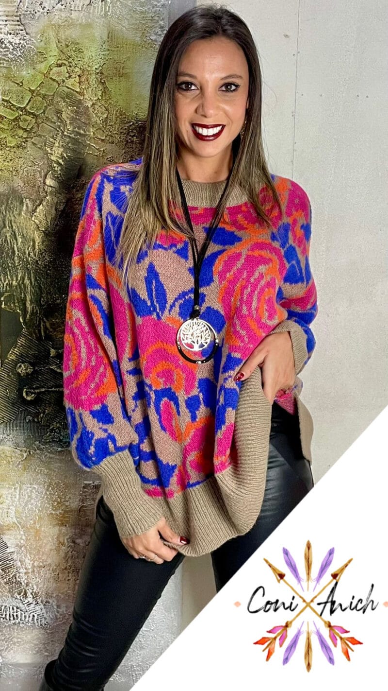 Sweater ITALY Lana Multicolor - Imagen 2