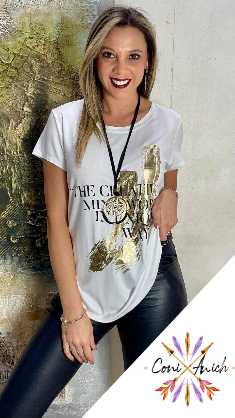 Polera ITALY Algodón Creative