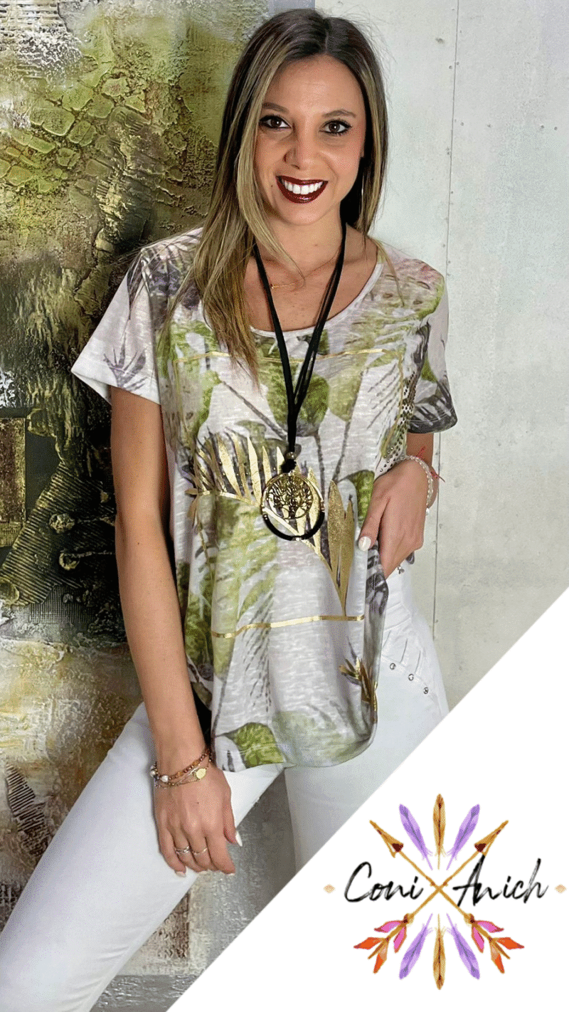Polera Give Lanilla Estampada