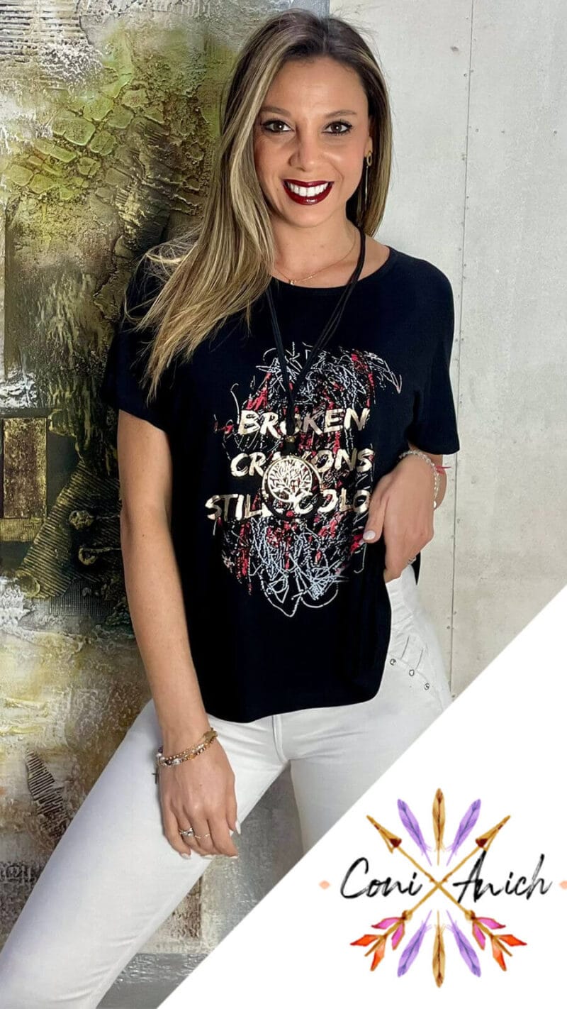 Polera ITALY Algodón Broken