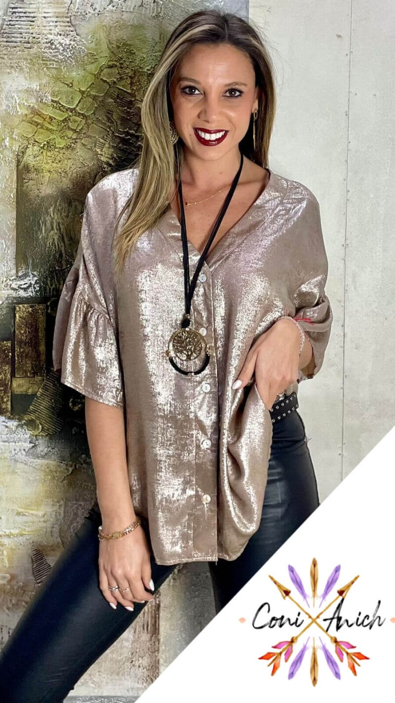 Blusa Satín Brillo
