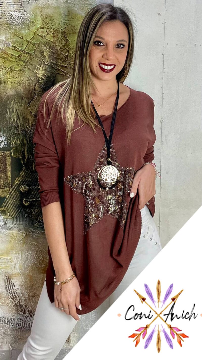 Polera Hilo Estrella Brillitos - Imagen 3