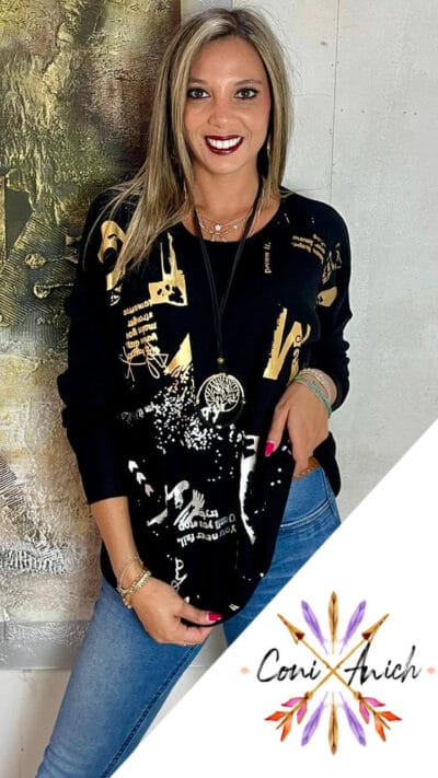 Sweater ITALY Algodón Spandex Letras