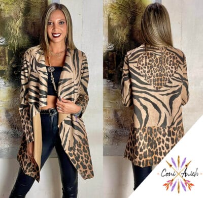 Tapado ITALY Gamuza Animal Print