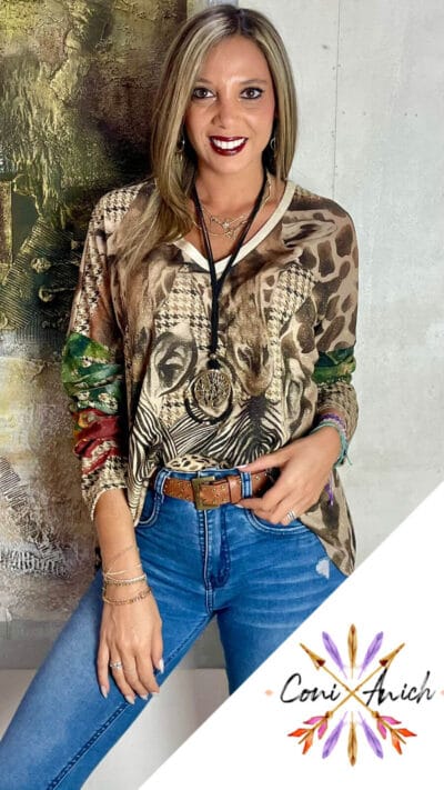 Sweater ITALY Hilo Animal Print