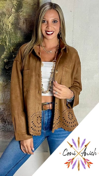 Chaqueta Gamuza Detalle Inferior