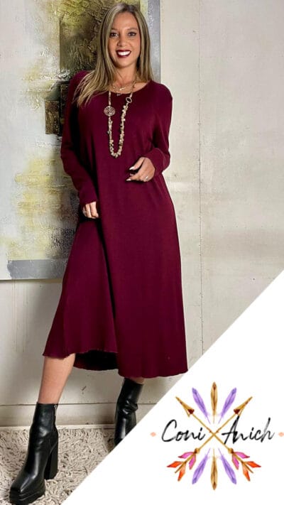 Maxivestido Lanilla Liso