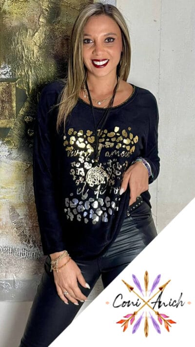 Sweater ITALY Lanilla Estampado Animal Print