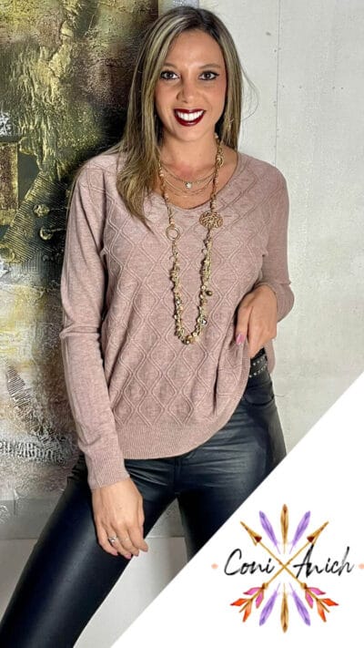 Sweater Algodón Spandex Rombos