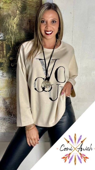 Polerón Italy Algodón Vogue