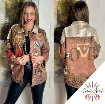 Sobrecamisa ITALY Gamuza Corazón Love
