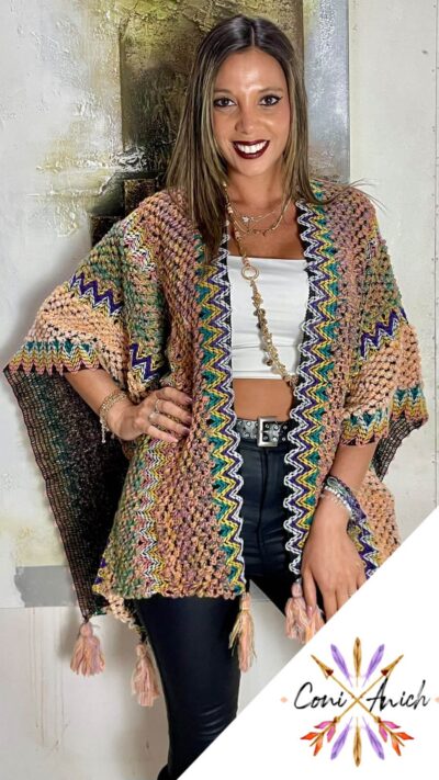 Ruana Lana Multicolor