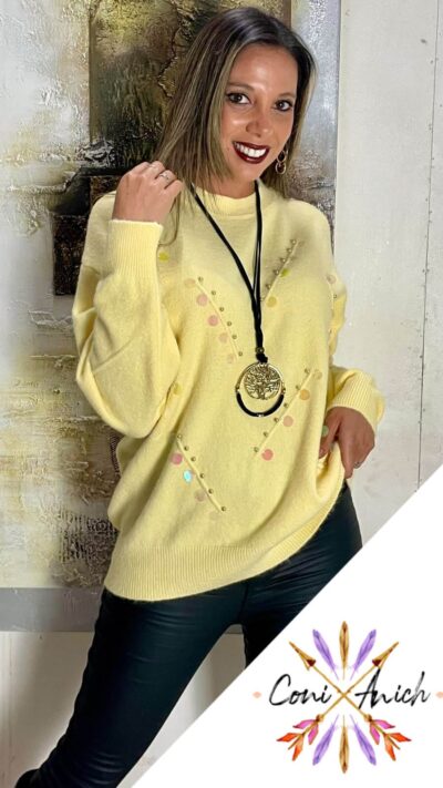 Sweater Lana Perlitas Lentejuelas