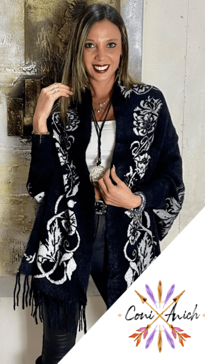 Poncho Lana Estampado