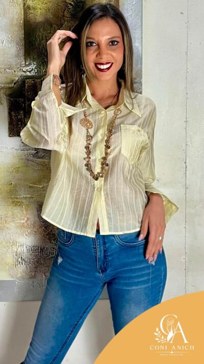 Blusa ITALY Viscosa Bolsillo