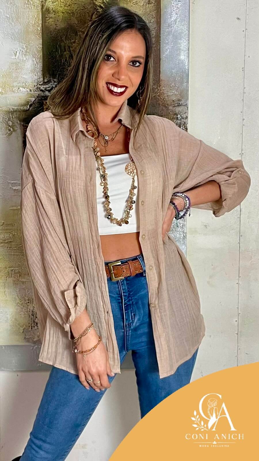 Blusa Símil Lino Lisa