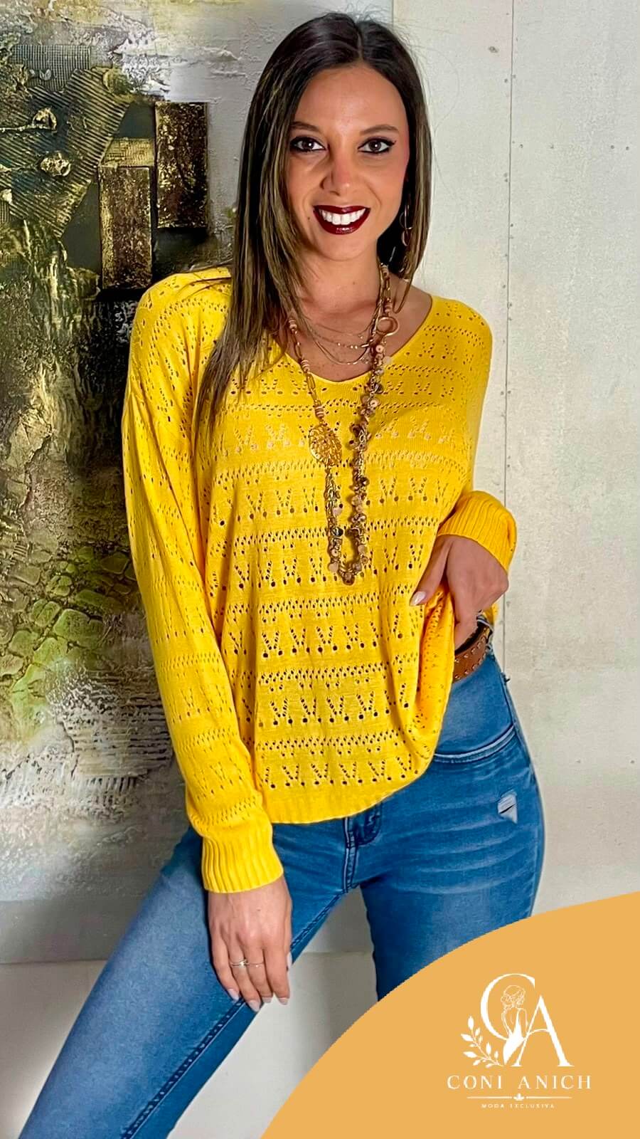 Sweater Hilo Ojetillos